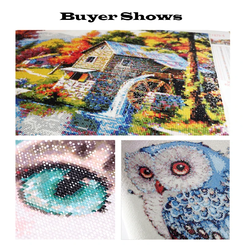 

RUOPOTY 5D Diamond Painting Diy Full Diamond Embroidery Cross Stitch Mosaic Animals Semi-Finished Decorations Home Picture Arts