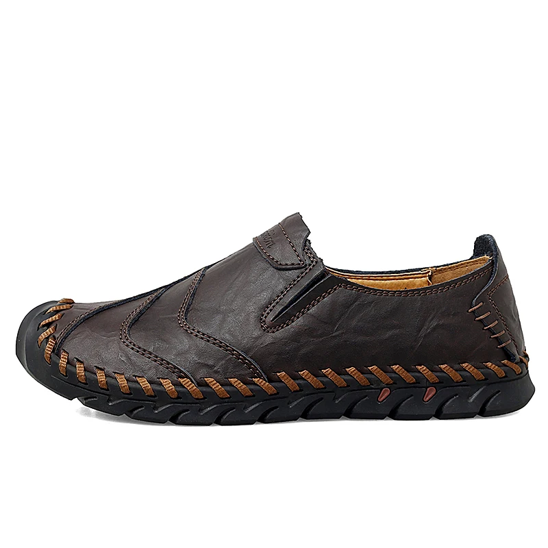 Мужские туфли из сплит-кожи на плоской подошве | Обувь