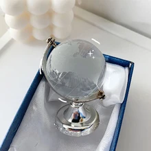 Mini Cute Glass Globe for Kids Adults Earth Globe Makes Great Educational Toys Office Supplies Teacher Desk Decor