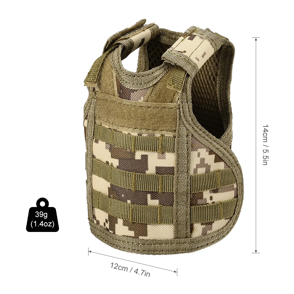 Мини Тактический жилет пива в стиле милитари Molle Миниатюрный напиток холодильник