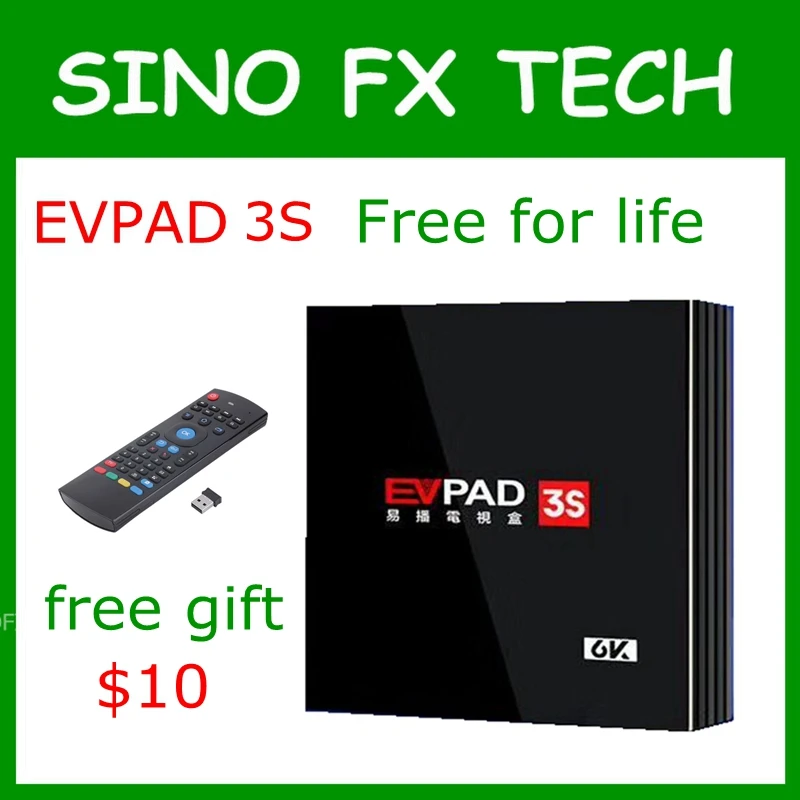 EVPAD 3S стабильный iptv box бесплатно для жизни Сингапур, Малайзия, Корея, Япония, индийский, Таиланд, Австралия, США и т. Д