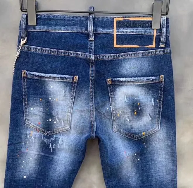 Blue jeans classic,Authentic DSQUARED2,Retro,Italian brand ,Women/Men Jeans,locomotive,Jogging jeans,Dsq001