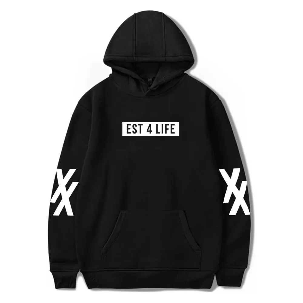 Толстовка с капюшоном Machine Gun Kelly EST 4 Life Merch для мужчин и женщин толстовка в стиле