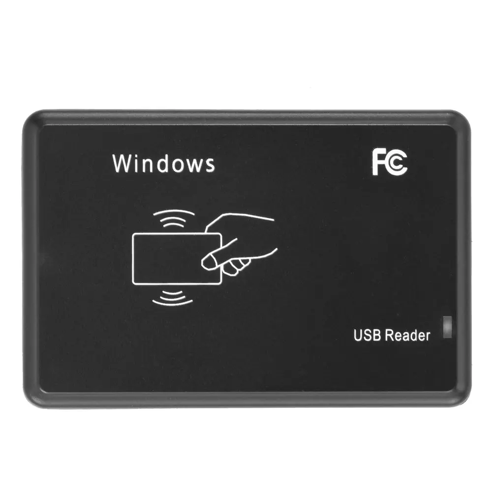 USB 13.56MHz RFID Card Reader Programmer Burner + 3 ID Key Buckles Cards Smart Drive free | Безопасность и защита
