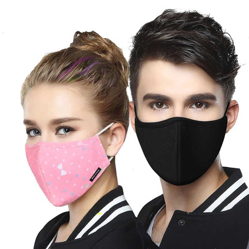 

Comfortable cotton Mask On The Mouth Anti Dust Mouth Mask Activated Carbon Filter Mouth-muffle Mask Anti PM2.5 Fabric Face Mask