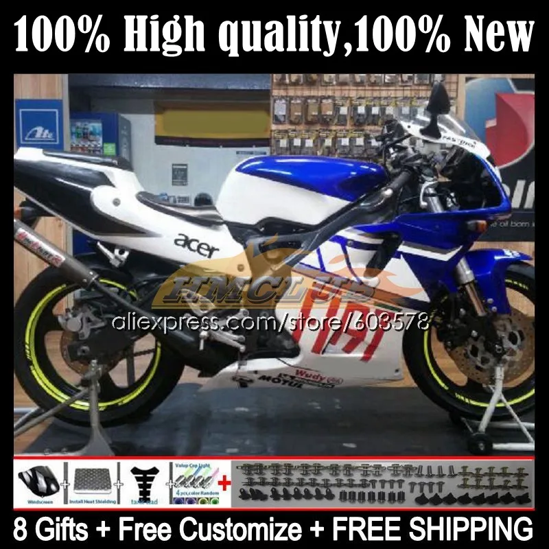 

Аксессуары для YAMAHA 3XV TZR 250 RR 107CL.35 TZR250RR 92 93 94 95 96 97 TZR250 1992 1993 1994 1995 1996 обтекатель белый синий