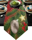 Рождественская елка, снежинки, бант, красные точки, скатерти для стола, украшения для свадьбы, вечеринки, скатерть для дома, новогодние и рождественские подарки