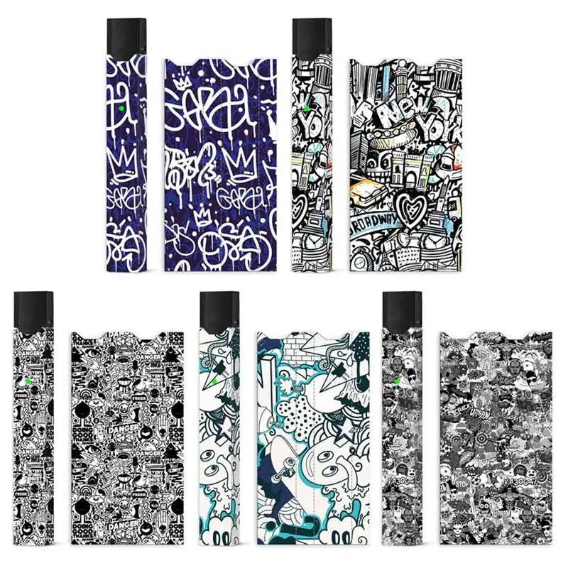 

Lovekeke Adhesive Printing Glitter Flash Label Skin Protector Sticker Wrap Skin For JUUL Pod Vape E Cigarette With Usb Sticker