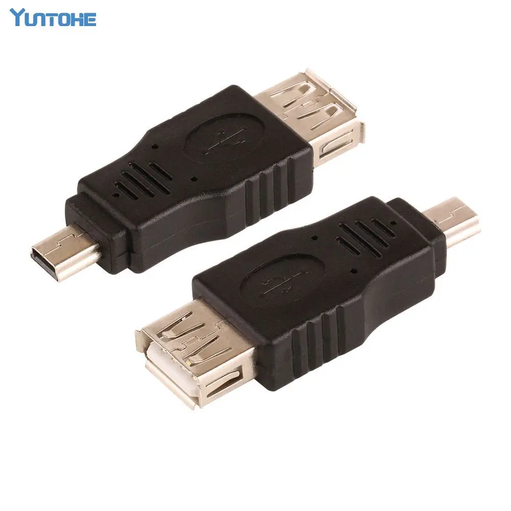 Бесплатная доставка черный USB A к Мини B адаптер конвертер 5pin кабель для MP3 MP4