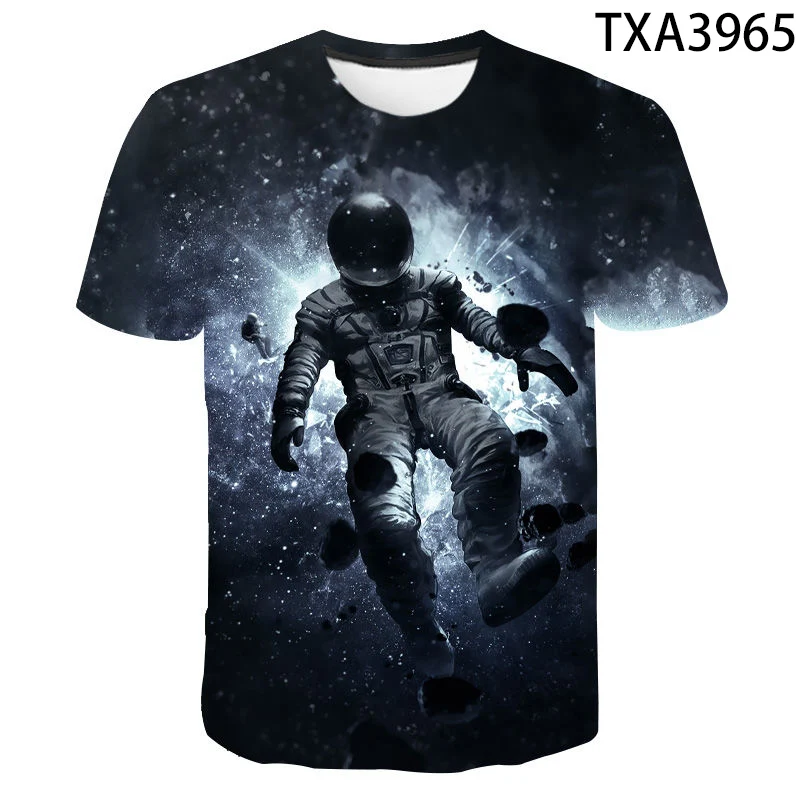 

Summer Astronaut Space Milky Way Universe 3D Printed T Shirt Boy Girl Kids Cool Fashion Streetwear Men Women Children Tops