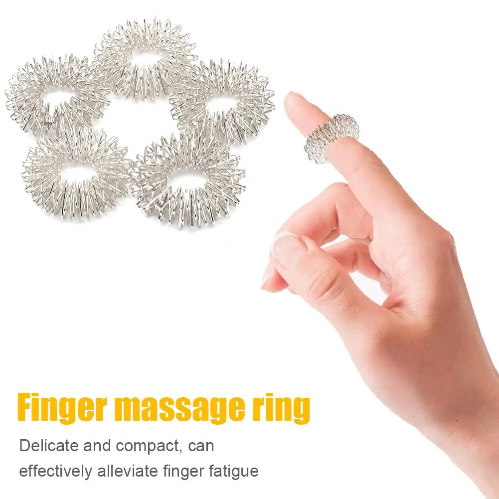 Железный массажер для пальцев пружинное кольцо рук и расслабления уход за