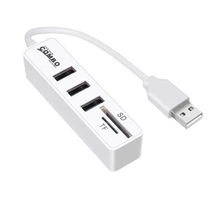 Usb-хаб 2,0 Мульти USB 2,0 концентратор USB сплиттер устройство для чтения карт SD TF все в одном для ПК Компьютерные аксессуары