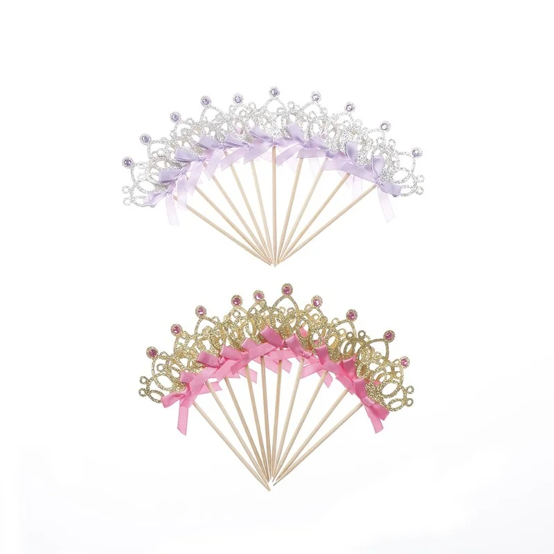 

10 шт. украшения на день рождения, детские украшения для вечерние для маленьких мальчиков и девочек, золотые и серебряные топперы для капкейк...