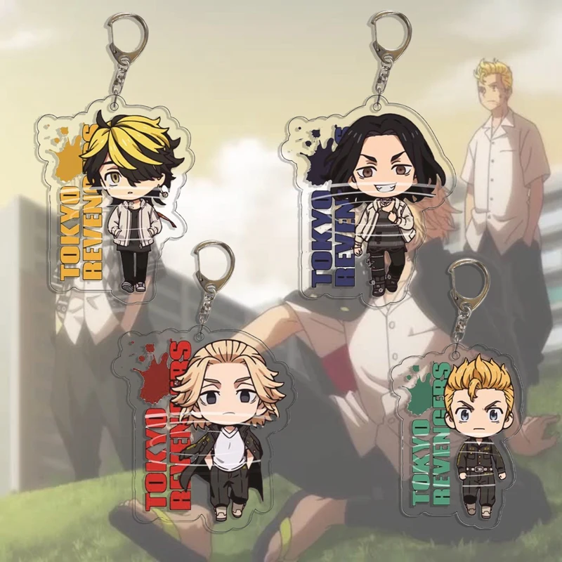 Anime Tokyo Revengers Character Sano Manjiro Key Chain Pendant Mikey Draken Cosplay Two-sided Acrylic Keychain Keyring Prop | Украшения и
