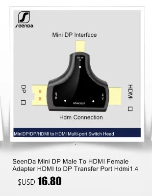 SeenDa 1080P микро HDMI к HDMI адаптер Мужской к женскому HDMI удлинитель-адаптер с конвертером для телефона планшета HDTV камеры