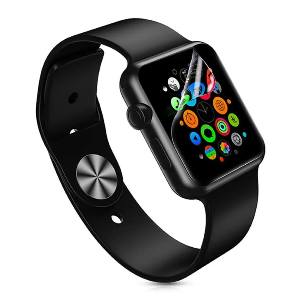 9D прозрачная ТПУ Защитная пленка для экрана умных часов Гидрогелевая iWatch 1/2/3/4