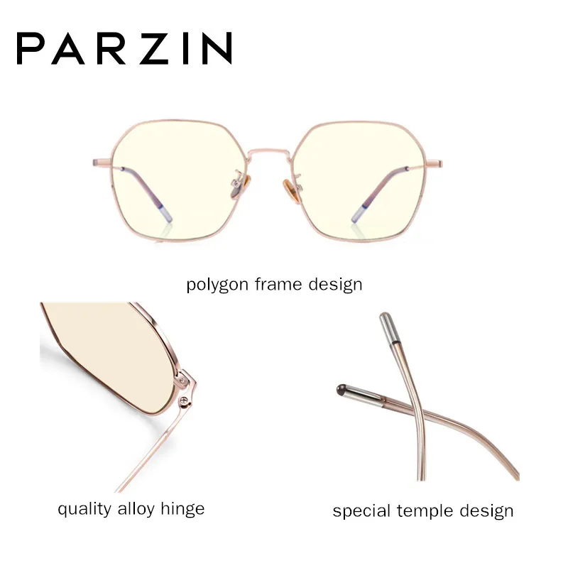 PARZIN оптическая оправа для глаз ультралегкие очки по рецепту из сплава мужчин и