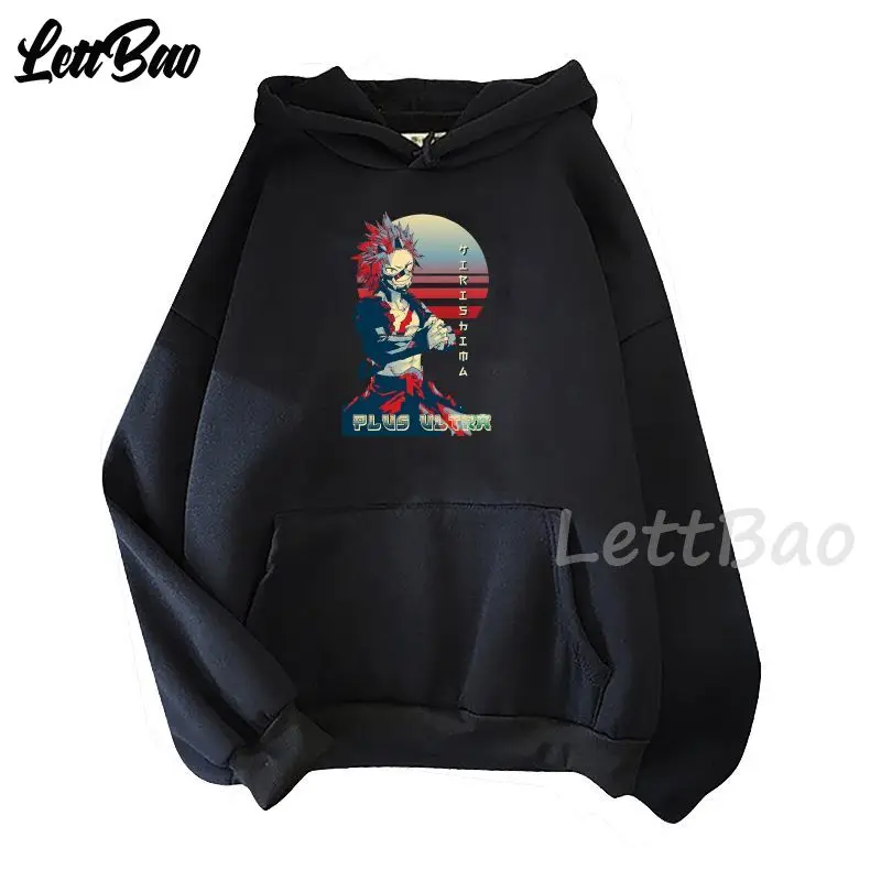 

My Hero Academia Punk Goth Clothes Sweatshirt with Hood Aesthetic Clothing Oversized Winter Long-sleeved Sweatshirt Best-selling