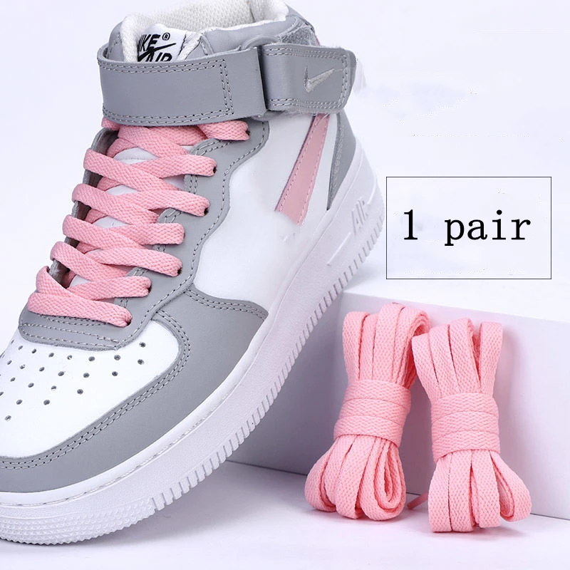

Thicken Laces Shoe Athletic String No Elasticity Flat Shoelaces Of Sport white Leisure women Sneaker Lacet Accessories