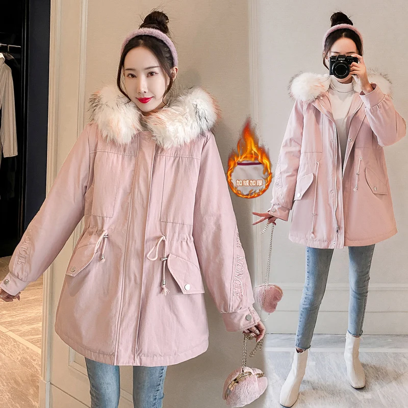 

204# Autumn Korean Fashion Cotton Padded Maternity Coats Drawstring Loose Thick Warm Jackets Clothes for Pregnant Women Outwear
