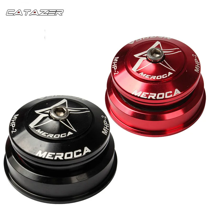 

MTB Bike Road Bike Headset 44mm 56mm CNC 1-1/8 2.1- 1/8" Tapered Tube Fork Integrated Angular Contact Bearing 41/52 1.5T