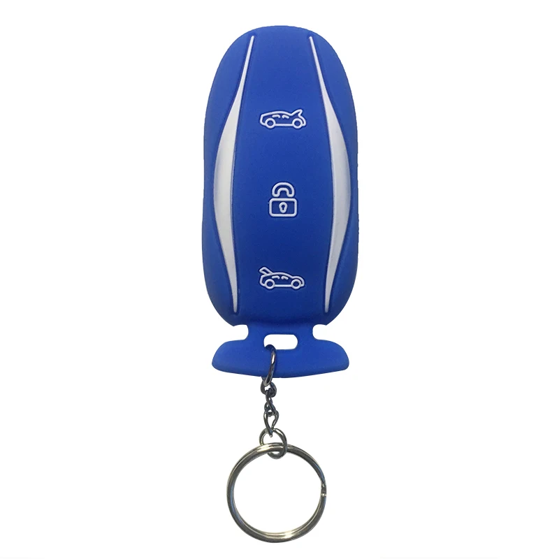 Силиконовый милый чехол для ключа Tesla Model S X 3 откидной сигнализации
