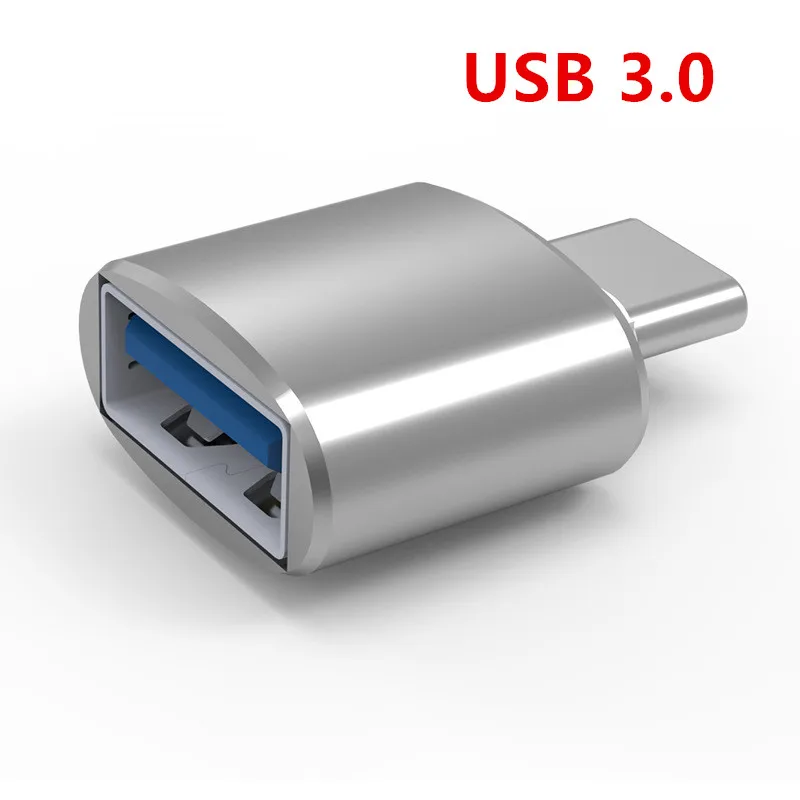 Белый Адаптер type-C USB-C type-C к USB 2,0 3,0 конвертер телефона OTG кабель для samsung S8 S9 Note 8 huawei mate 9 P20 Xiaomi Mix 2S - Цвет: Белый