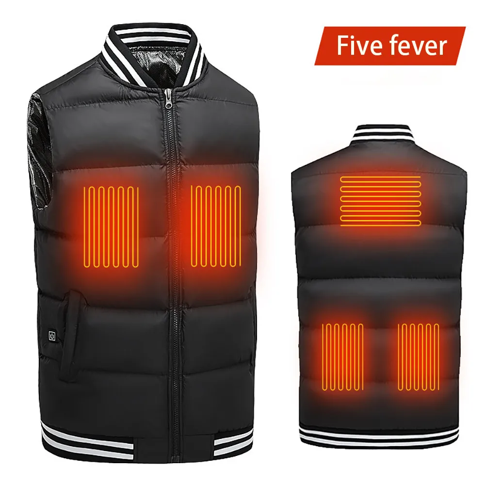 Жилет с подогревом для мужчин женщин куртка электрическим термальный жилет
