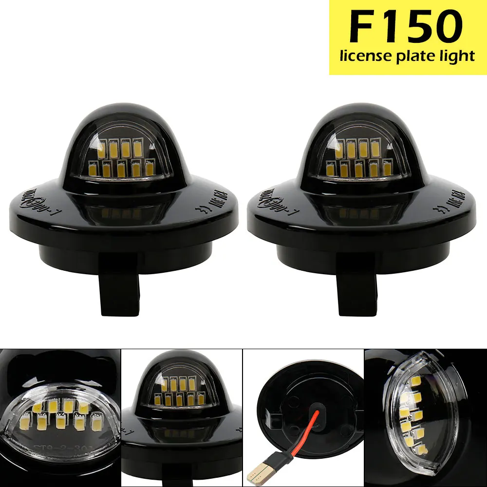 2 шт. светодиодный автомобиля номерной знак света для Ford F 150 Raptor 1990 2014 авто свет