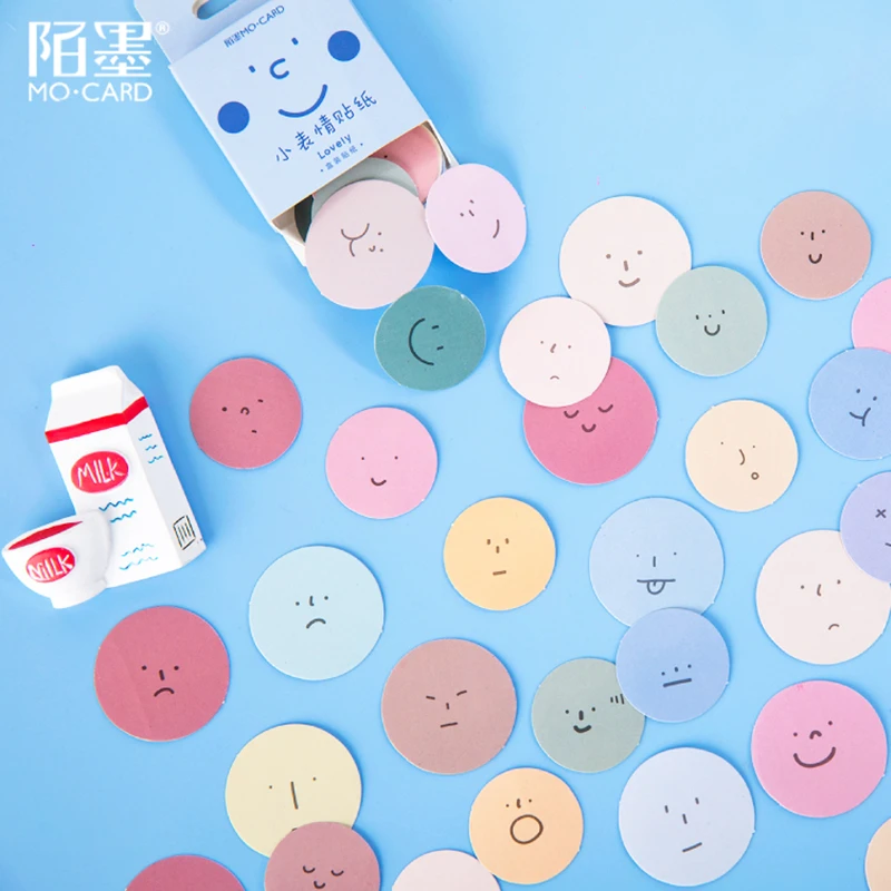 Mo. Card Little expression Мини бумажные дневники наклейки Скрапбукинг декоративные