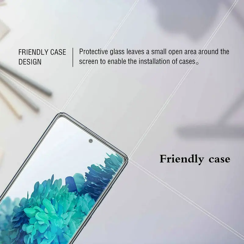 Пленка 2.5D из закаленного стекла для Samsung S20 FE Note 20 10 9 S10 Lite 5G S10E S9 S8 Plus M51 M31 M31s M21 M11 A42