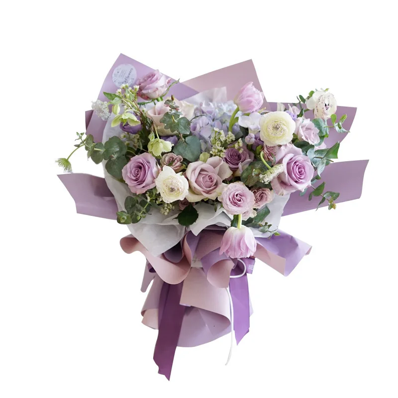 60 см * 10 ярдов Корейская Водонепроницаемая оберточная бумага для цветов рулон