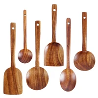 non stick pan special cooking wood spatula korean teak stirring spoon kitchen utensils kitchen accessories cooking cooking tools