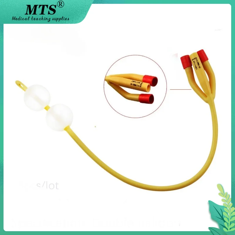 МТС латексный мочевой катетер 3 способа двойной шар силиконовым покрытием 1 шт.