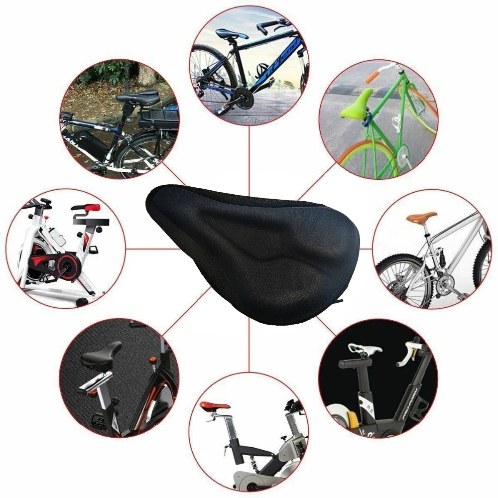 Bicycle Seat Breathable Bicycle Saddle Seat Soft Mountain Bike Bicycle Seat Cushion Cycling Pad Cushion Cover