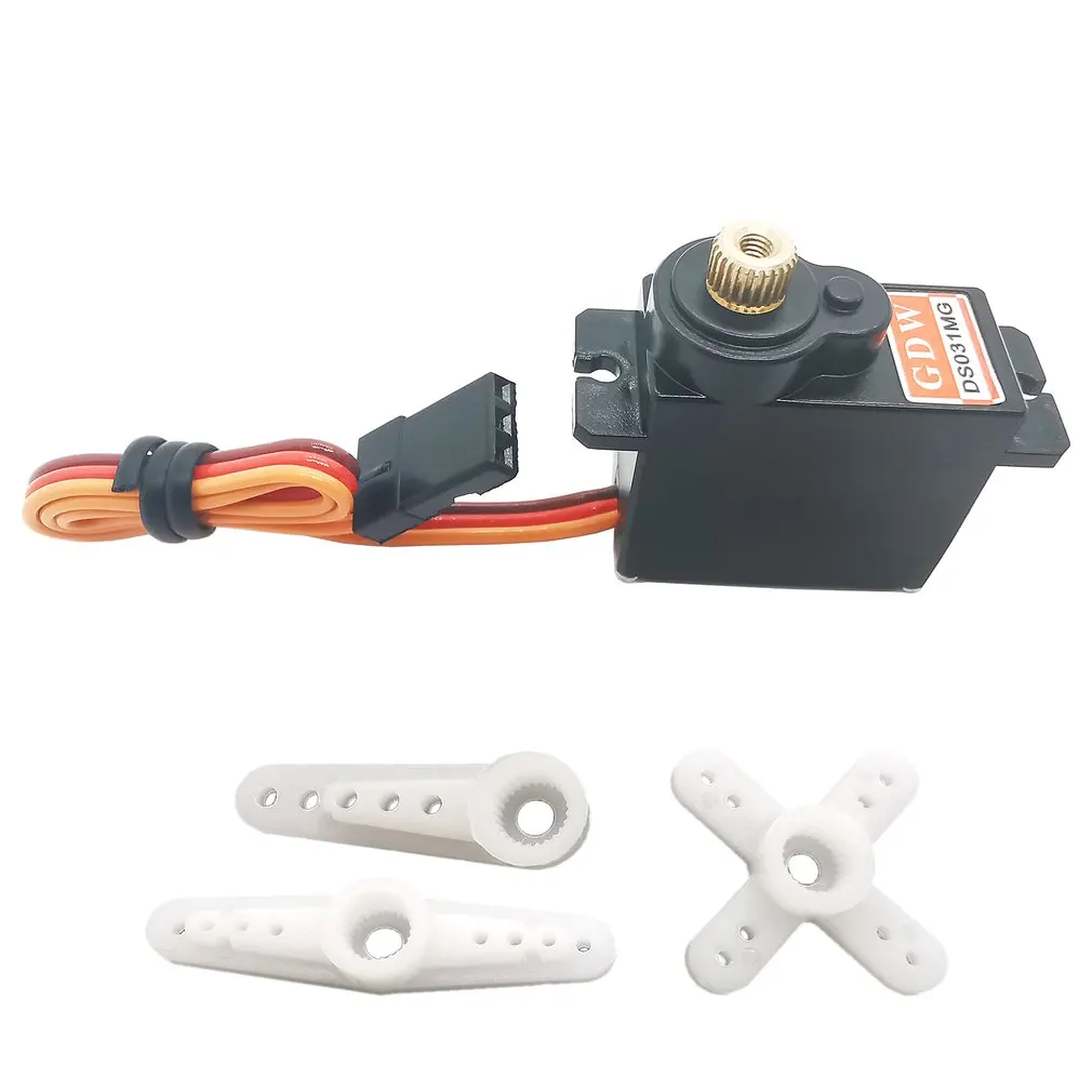 

GDW DS031MG 9g 12g Metal Gear Micro Mini Digital Servo For Helicopter Fix-wing Robot Fine Workmanship