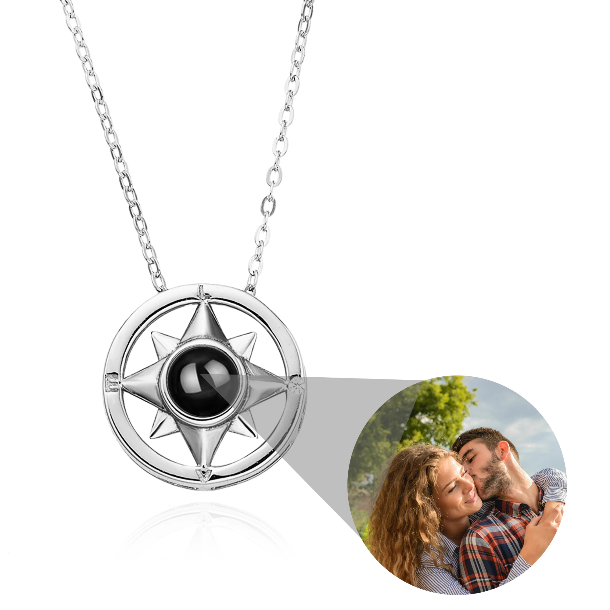 

100 Languages I Love You Necklace Star Projection Pendant 925 Silver Valentine's Day Gifts For Girlfriend Women Romantic Gifts