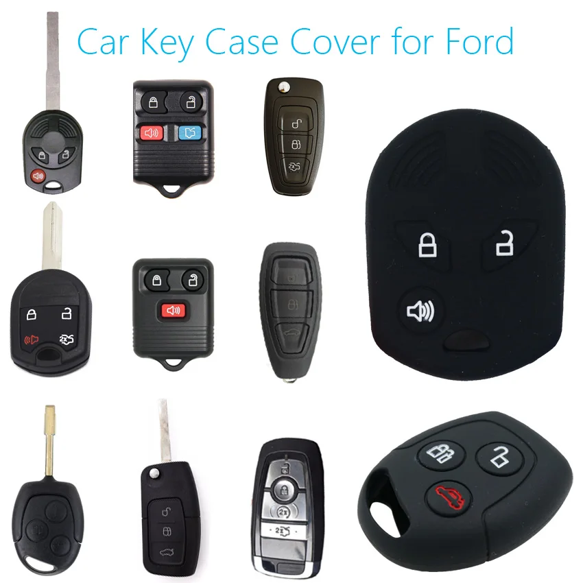 Силиконовый чехол для ключей от машины Ford Focus Mondeo MK3 Kuga Edge Mustang aurus X Escape Fiesta SAAB AERO