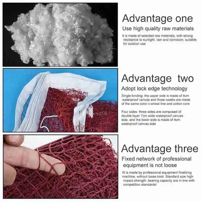 

Professional Standard Badminton Net Portable Competition Replacement Level Training Indoor Square Tennis Volleyball Outdoor W5U9