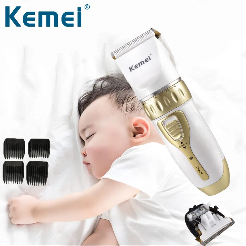 Машинка для стрижки волос Kemei с керамическими лезвиями мужской беспроводной