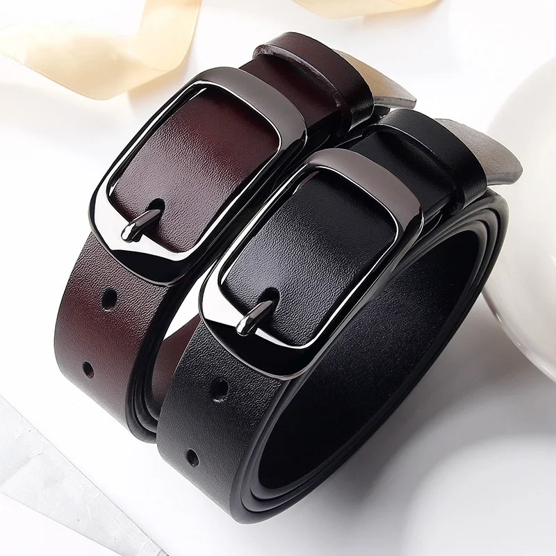 Hi Tie женский роскошный дизайнерский кожаный ремень для женщин модный красный