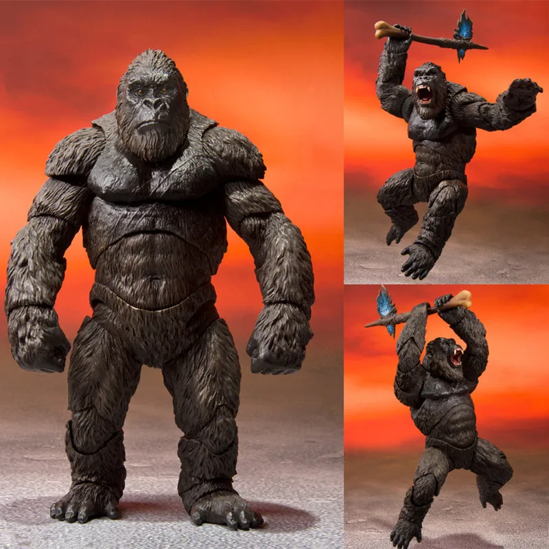 

Экшн-фигурки King Kong Vs. Godzilla 2021, модель с изображением героев фильма, Череп, остров, Горилла, монстр, коллекционные фигурки, игрушки, подарки для...