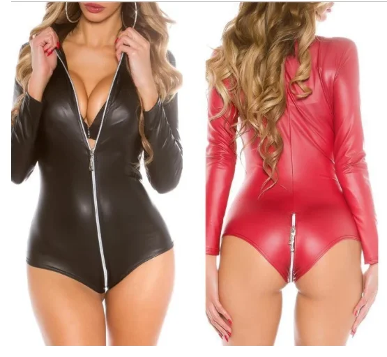 Для женщин Большие размеры мягкая кожа для ночного клуба сексуальные с вырезами