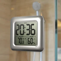 indoor lcd screen digital clock wall clock waterproof temperature humidity sensor shower timer gift bathroom clock watch fashion