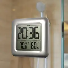 Часы настенные цифровые с ЖК дисплеем водонепроницаемые