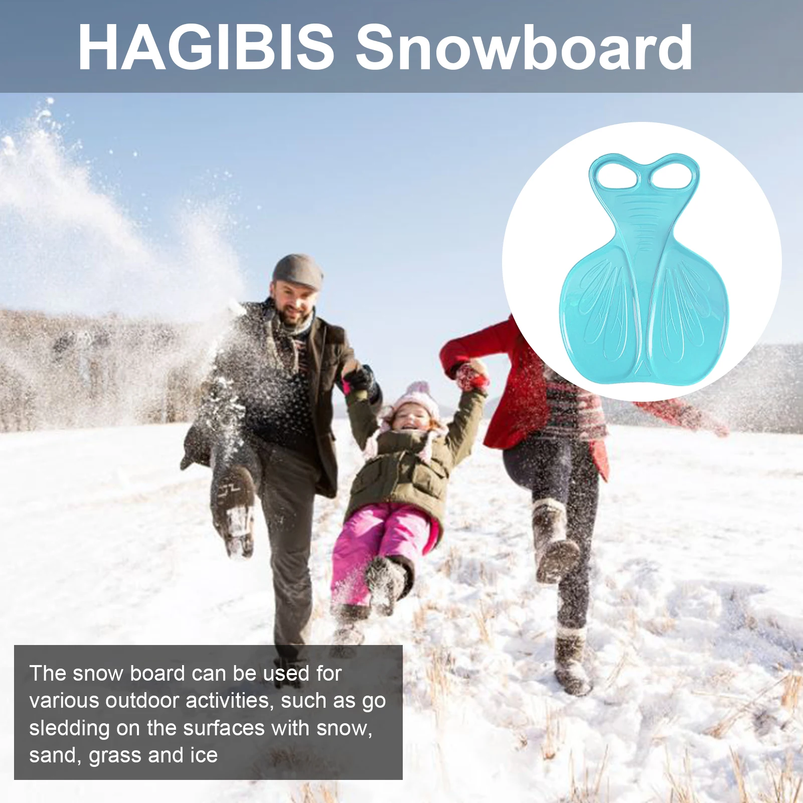 Пластиковая Песочная Накладка для снежных саней детей и взрослых |