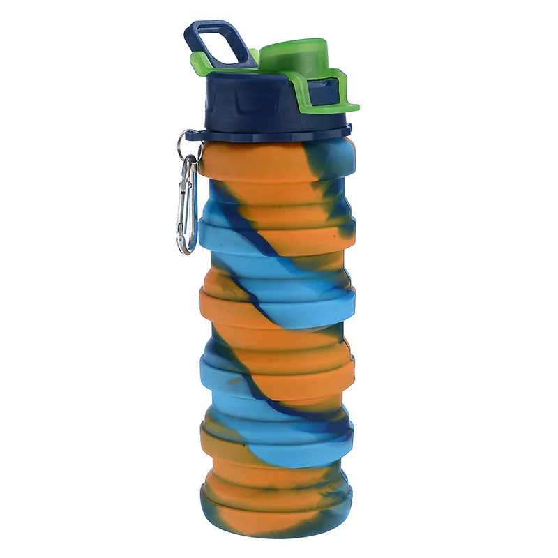 

Silicone folding water cup portable outdoor sports telescopic cup travel riding
