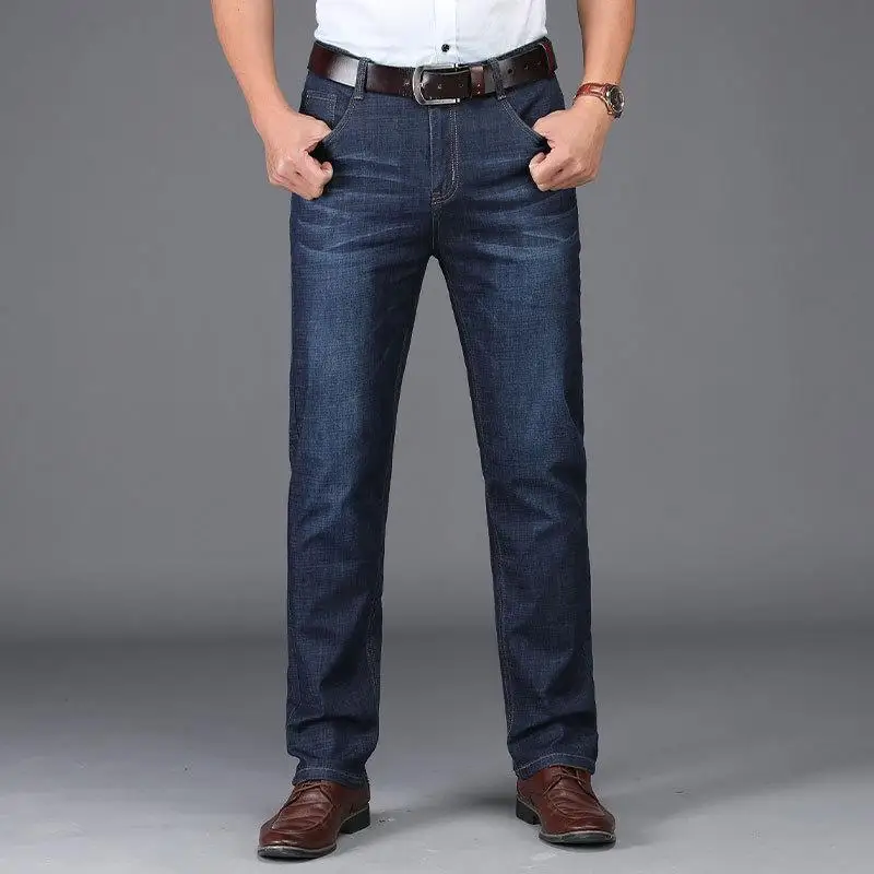 

New Arrivals Men's Jeans Retro Denim Pants Casual Hiphop Embroidery Trousers