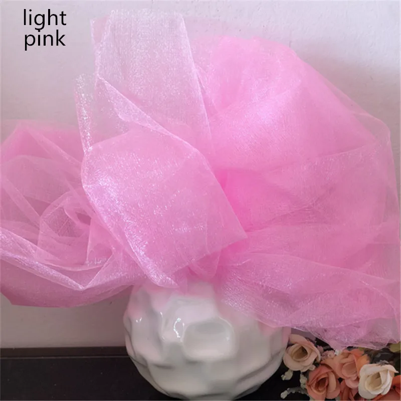 

5M 10M Party Decor Wedding Organza Tulle Fabric Sheer Swag Backdrop Curtain Rustic Wedding Decoration Party Event To Be Bride