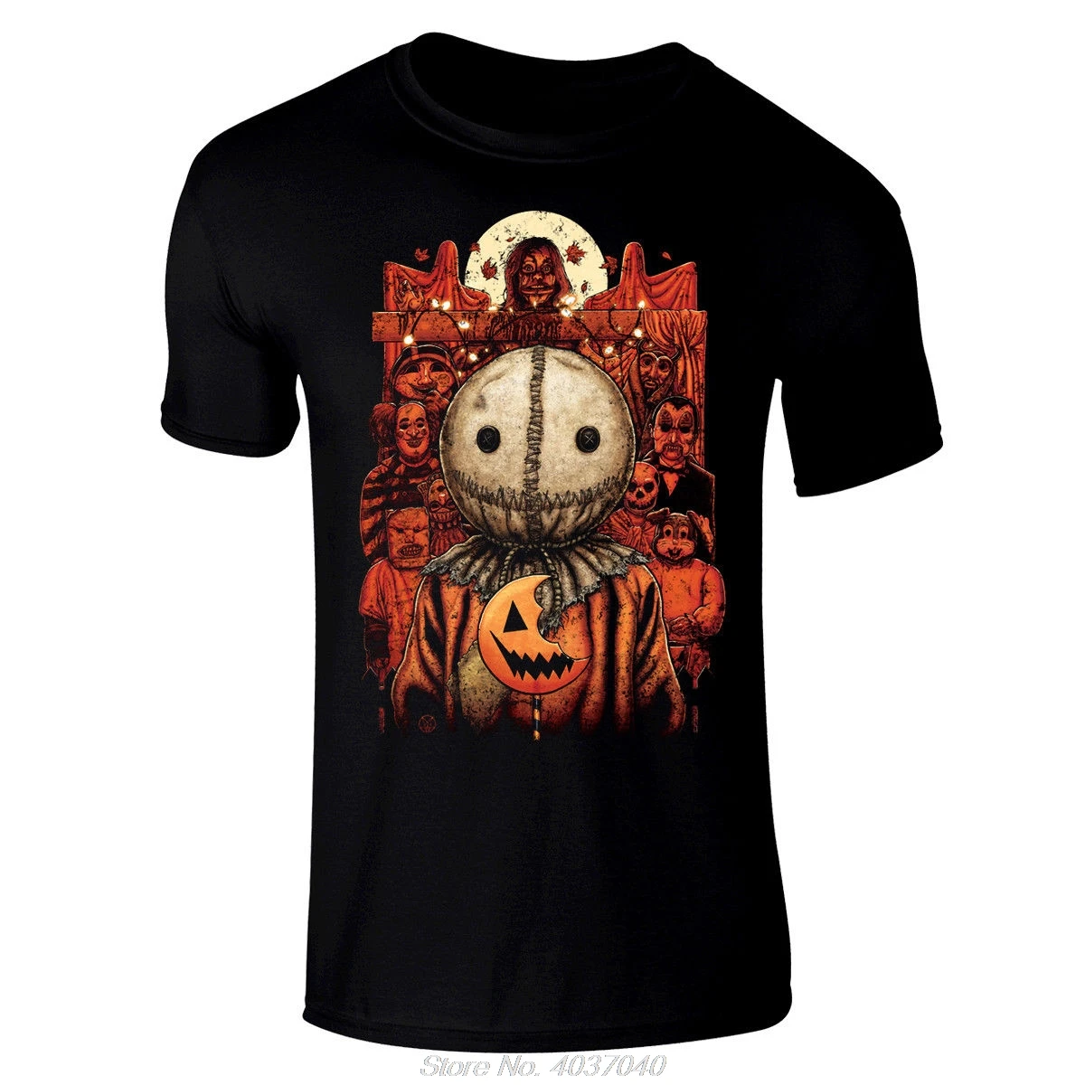Trick r Treat Sam Premium black regular fit horror T Shirt by William Anderson harajuku tees tshirt | Мужская одежда